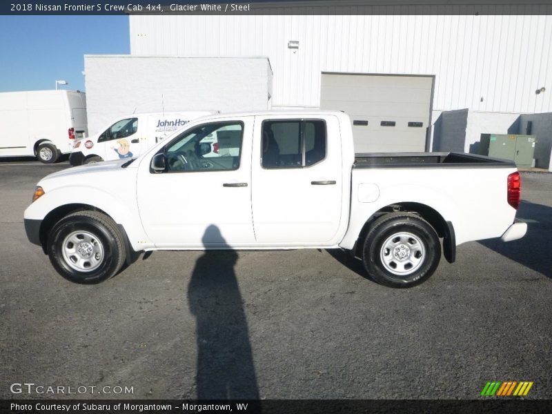 Glacier White / Steel 2018 Nissan Frontier S Crew Cab 4x4