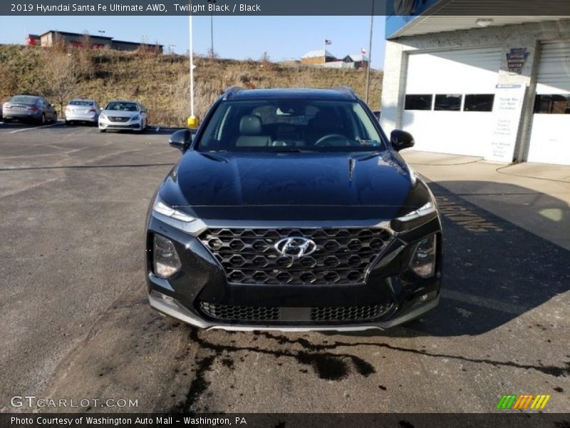 Twilight Black / Black 2019 Hyundai Santa Fe Ultimate AWD