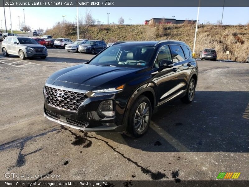 Twilight Black / Black 2019 Hyundai Santa Fe Ultimate AWD