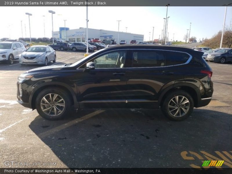 Twilight Black / Black 2019 Hyundai Santa Fe Ultimate AWD