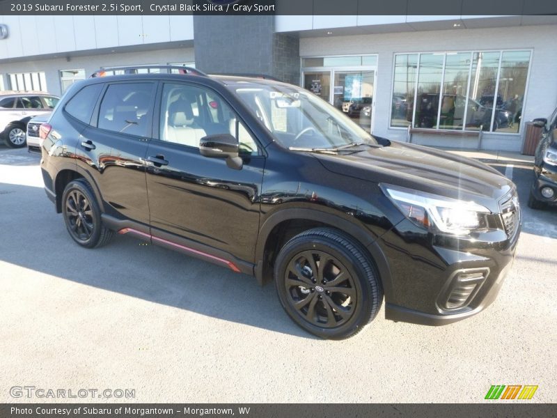 Crystal Black Silica / Gray Sport 2019 Subaru Forester 2.5i Sport