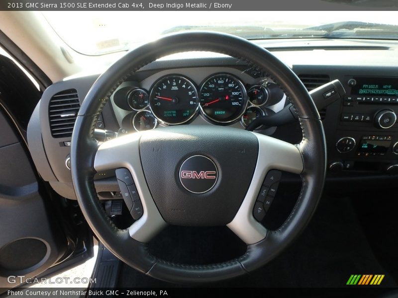 Deep Indigo Metallic / Ebony 2013 GMC Sierra 1500 SLE Extended Cab 4x4