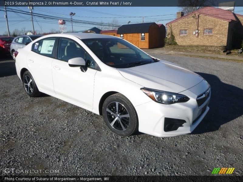 Crystal White Pearl / Ivory 2019 Subaru Impreza 2.0i Premium 4-Door
