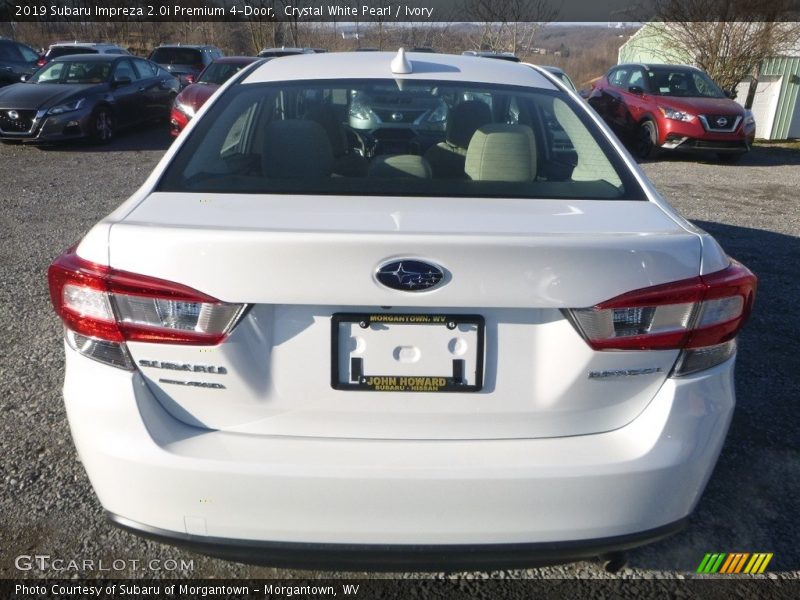 Crystal White Pearl / Ivory 2019 Subaru Impreza 2.0i Premium 4-Door