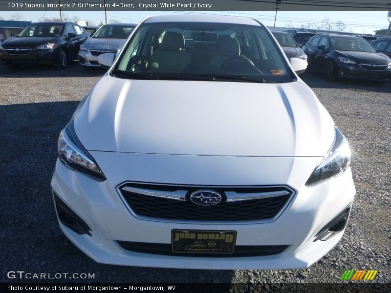 Crystal White Pearl / Ivory 2019 Subaru Impreza 2.0i Premium 4-Door