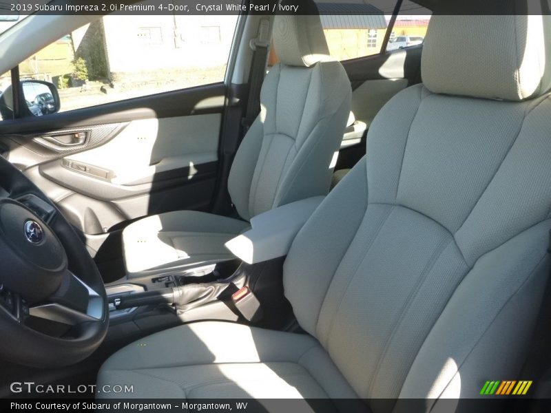 Crystal White Pearl / Ivory 2019 Subaru Impreza 2.0i Premium 4-Door