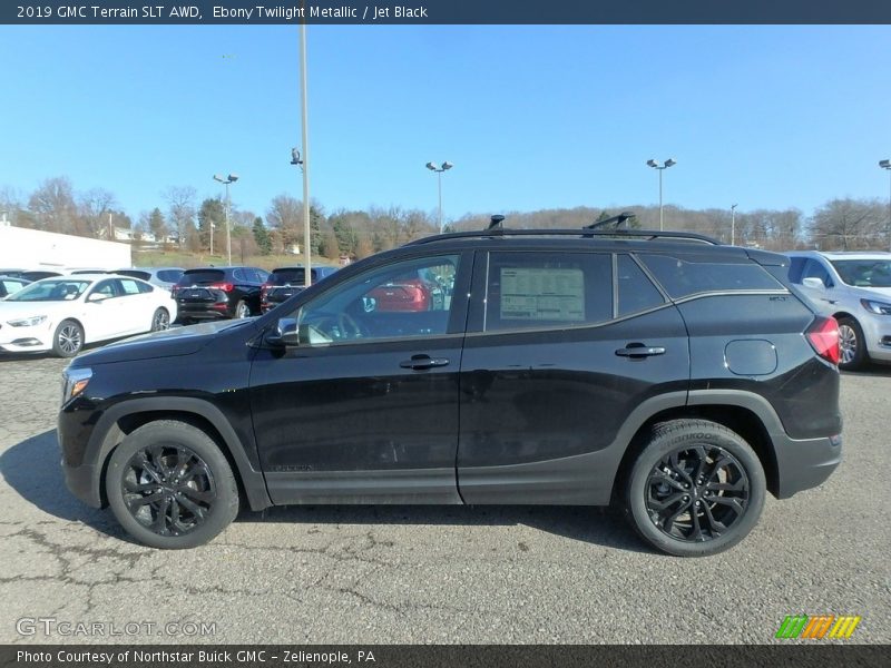 Ebony Twilight Metallic / Jet Black 2019 GMC Terrain SLT AWD