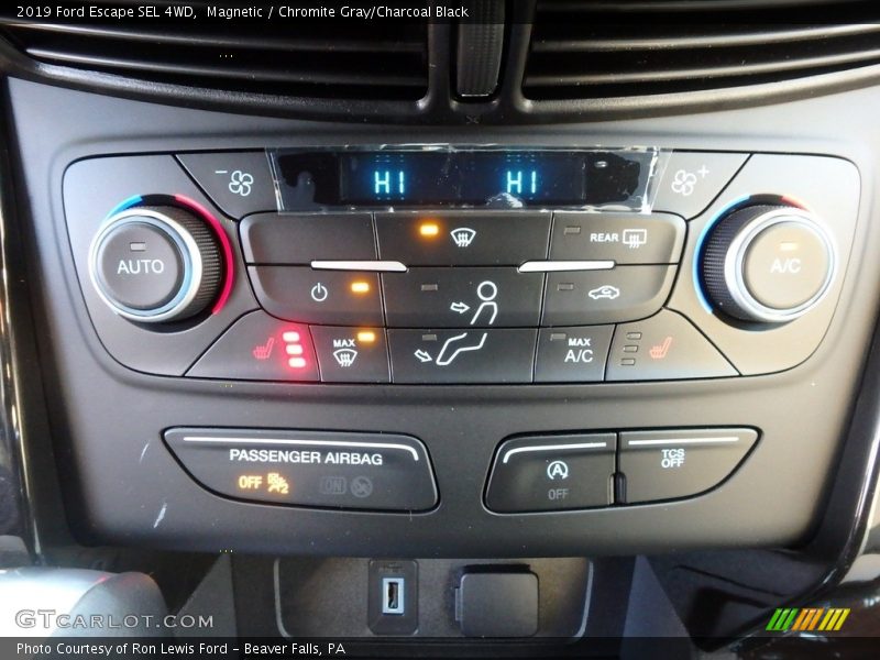 Magnetic / Chromite Gray/Charcoal Black 2019 Ford Escape SEL 4WD
