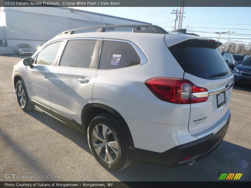 Crystal White Pearl / Slate Black 2019 Subaru Ascent Premium