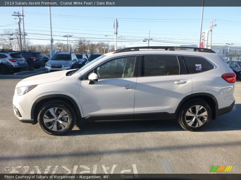 Crystal White Pearl / Slate Black 2019 Subaru Ascent Premium