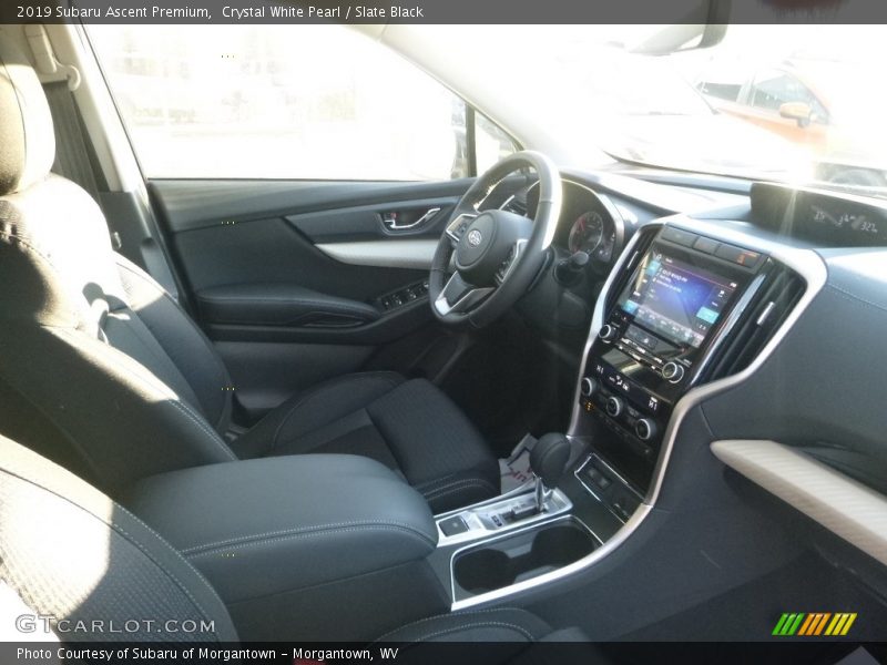 Crystal White Pearl / Slate Black 2019 Subaru Ascent Premium