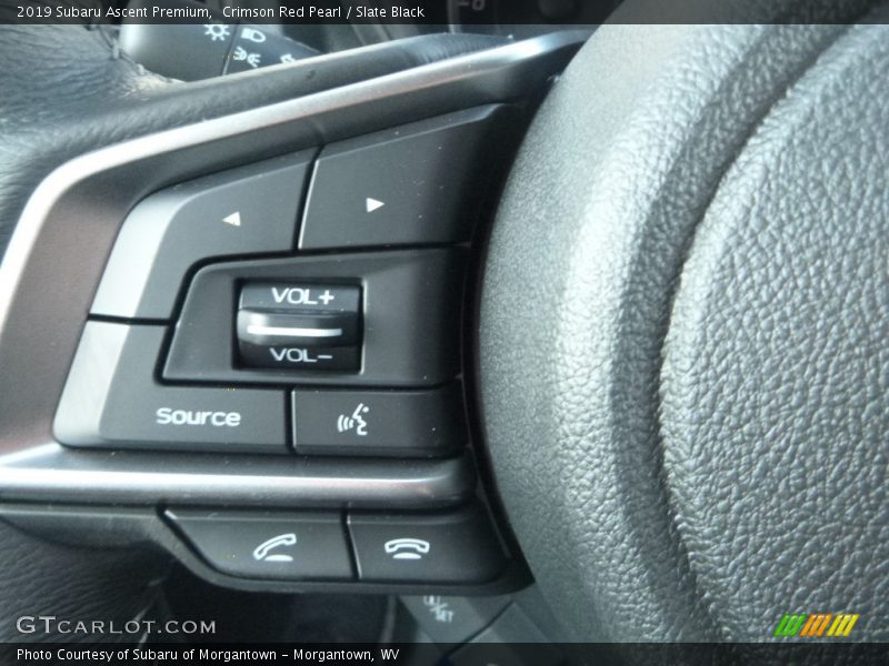 Crimson Red Pearl / Slate Black 2019 Subaru Ascent Premium