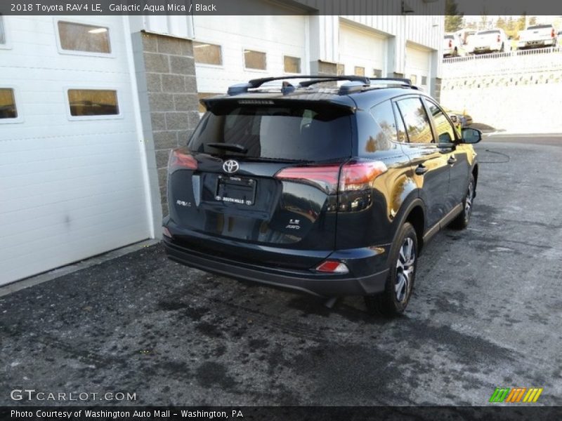Galactic Aqua Mica / Black 2018 Toyota RAV4 LE
