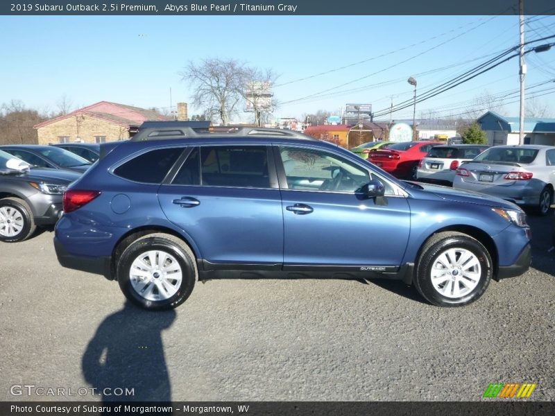 Abyss Blue Pearl / Titanium Gray 2019 Subaru Outback 2.5i Premium