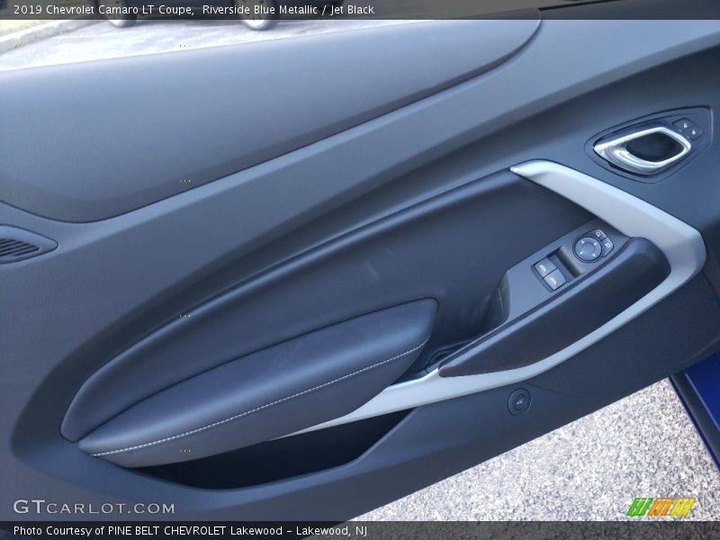 Riverside Blue Metallic / Jet Black 2019 Chevrolet Camaro LT Coupe