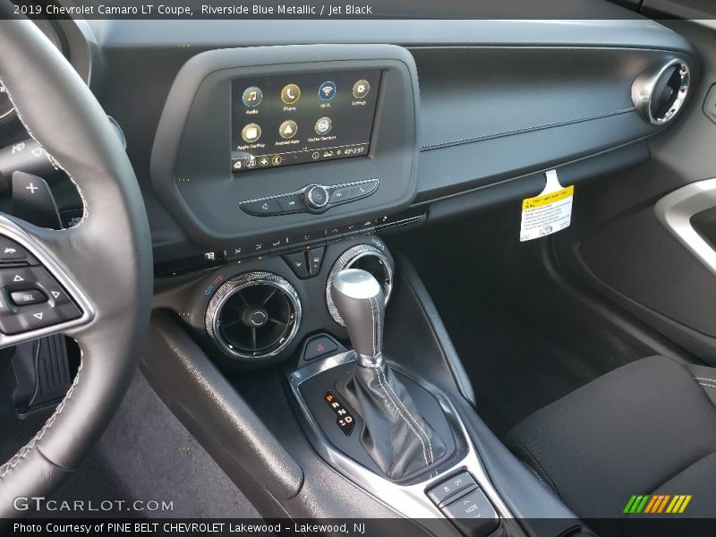 Riverside Blue Metallic / Jet Black 2019 Chevrolet Camaro LT Coupe