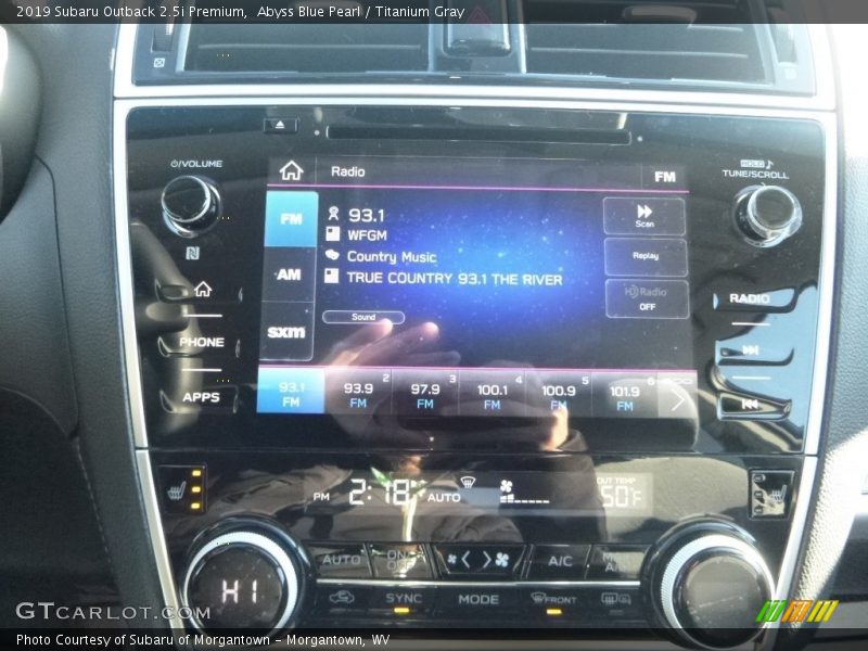 Abyss Blue Pearl / Titanium Gray 2019 Subaru Outback 2.5i Premium