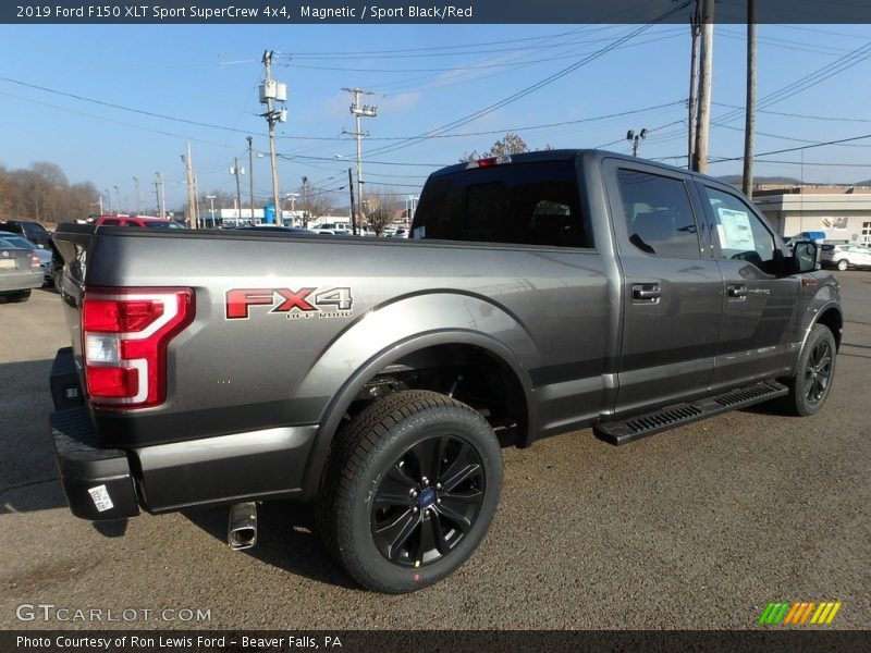 Magnetic / Sport Black/Red 2019 Ford F150 XLT Sport SuperCrew 4x4