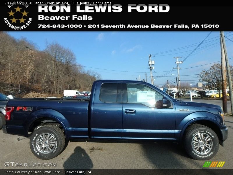 Blue Jeans / Light Camel 2019 Ford F150 Lariat SuperCab 4x4