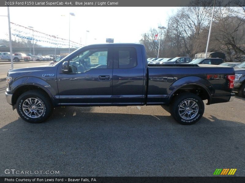 Blue Jeans / Light Camel 2019 Ford F150 Lariat SuperCab 4x4