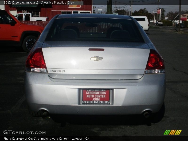 Silver Ice Metallic / Gray 2012 Chevrolet Impala LS