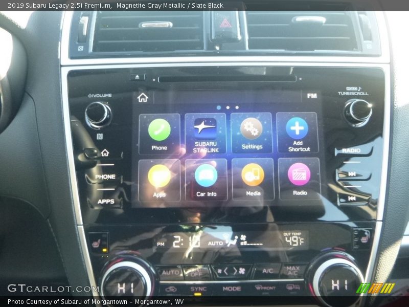 Magnetite Gray Metallic / Slate Black 2019 Subaru Legacy 2.5i Premium