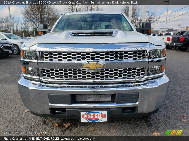 Summit White / Dark Ash/Jet Black 2019 Chevrolet Silverado 3500HD Work Truck Crew Cab 4x4