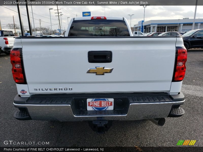 Summit White / Dark Ash/Jet Black 2019 Chevrolet Silverado 3500HD Work Truck Crew Cab 4x4
