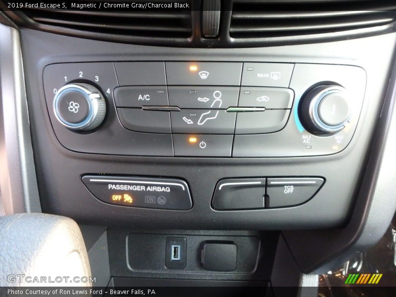 Magnetic / Chromite Gray/Charcoal Black 2019 Ford Escape S