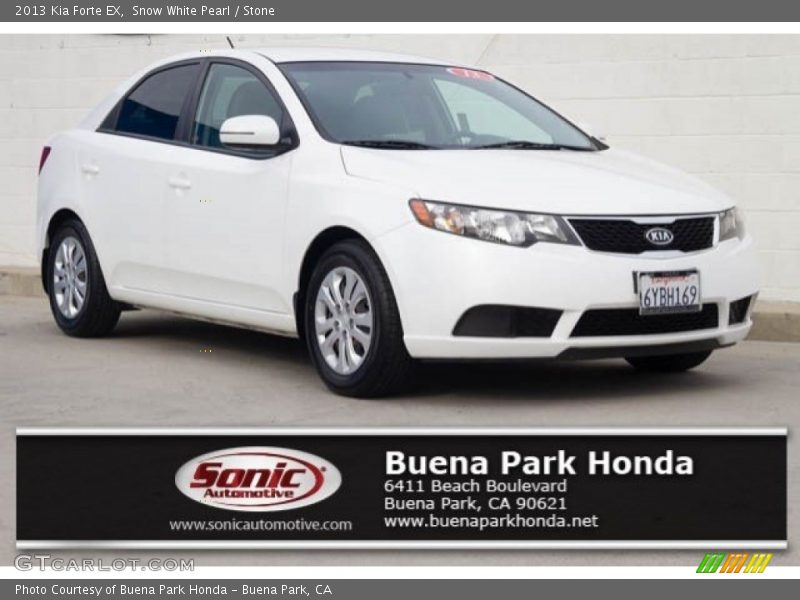 Snow White Pearl / Stone 2013 Kia Forte EX