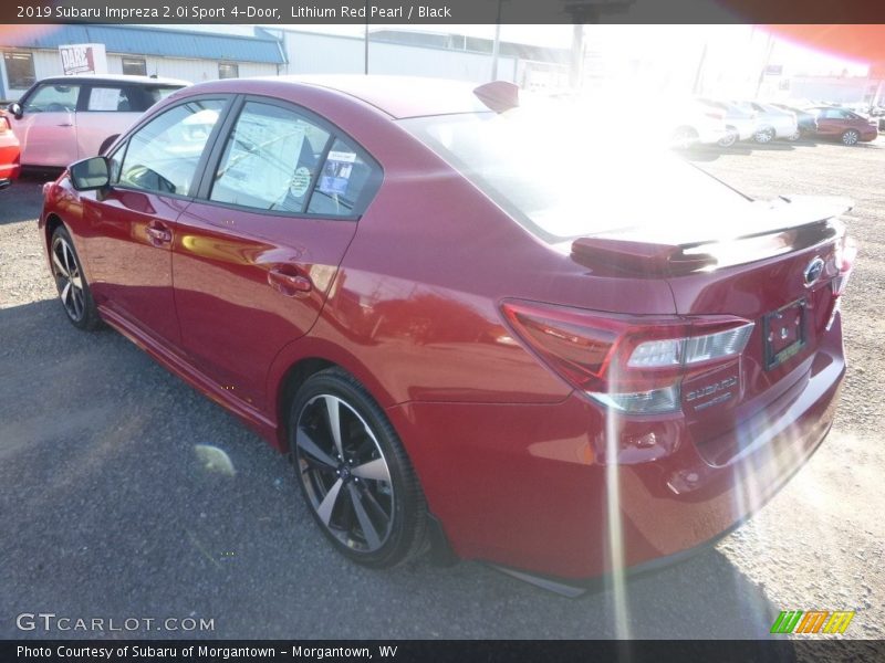 Lithium Red Pearl / Black 2019 Subaru Impreza 2.0i Sport 4-Door