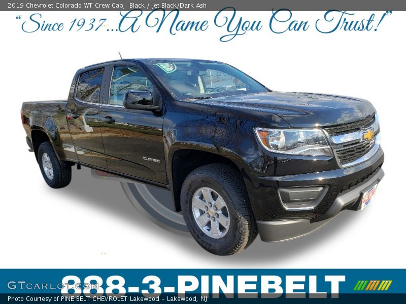 Black / Jet Black/Dark Ash 2019 Chevrolet Colorado WT Crew Cab