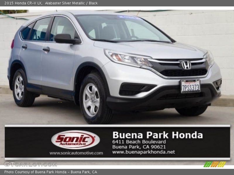 Alabaster Silver Metallic / Black 2015 Honda CR-V LX