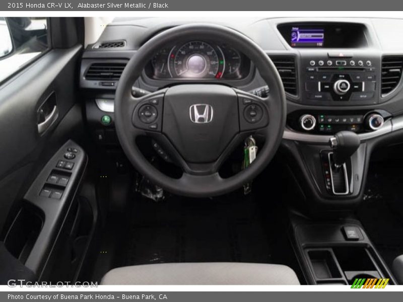 Alabaster Silver Metallic / Black 2015 Honda CR-V LX