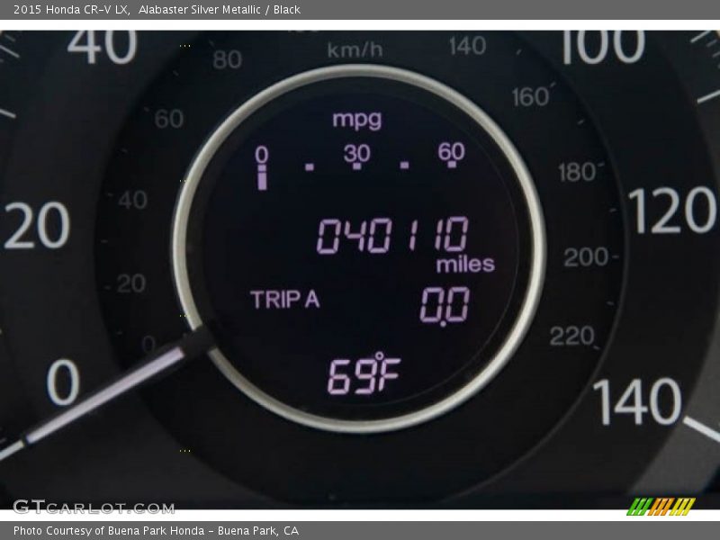 Alabaster Silver Metallic / Black 2015 Honda CR-V LX