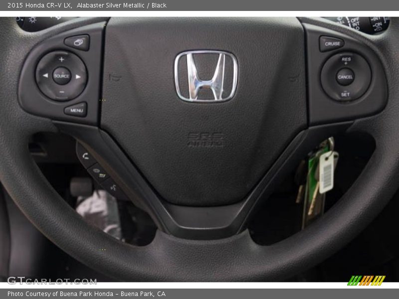 Alabaster Silver Metallic / Black 2015 Honda CR-V LX