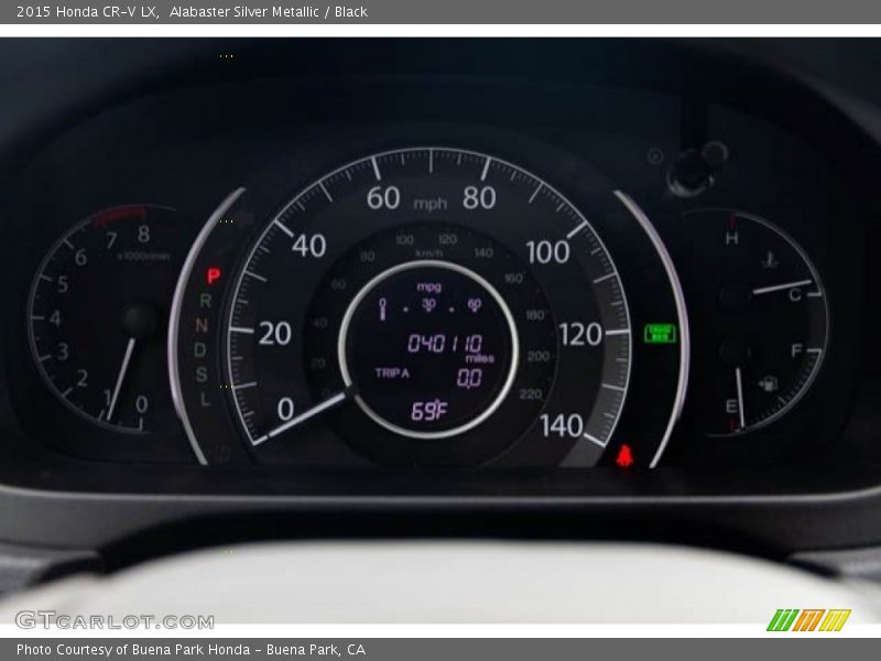 Alabaster Silver Metallic / Black 2015 Honda CR-V LX