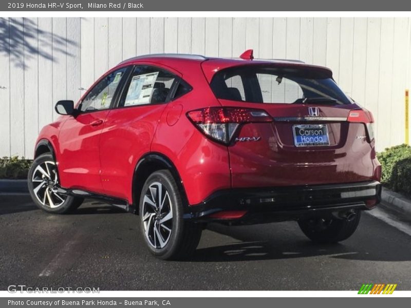 Milano Red / Black 2019 Honda HR-V Sport