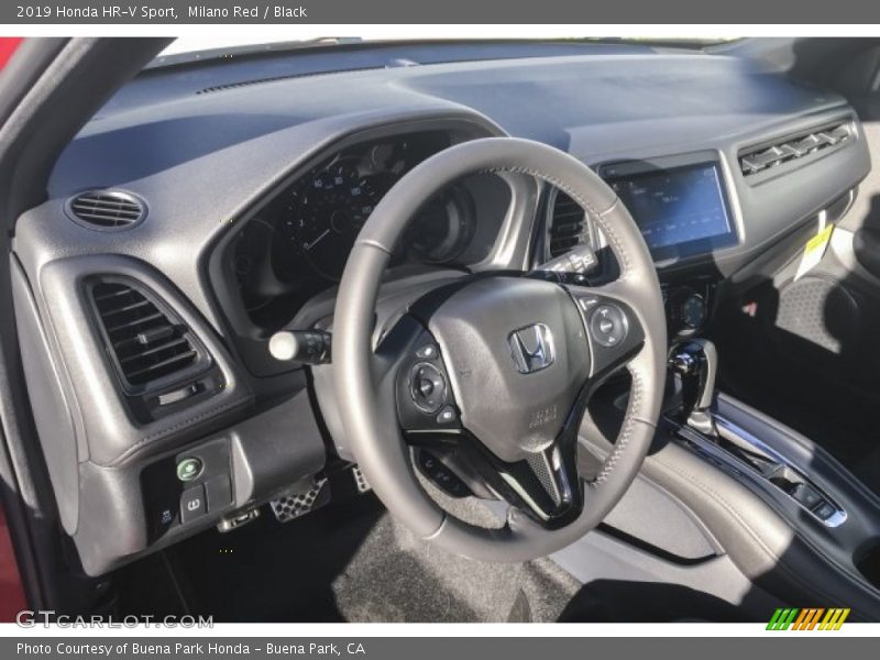 Milano Red / Black 2019 Honda HR-V Sport