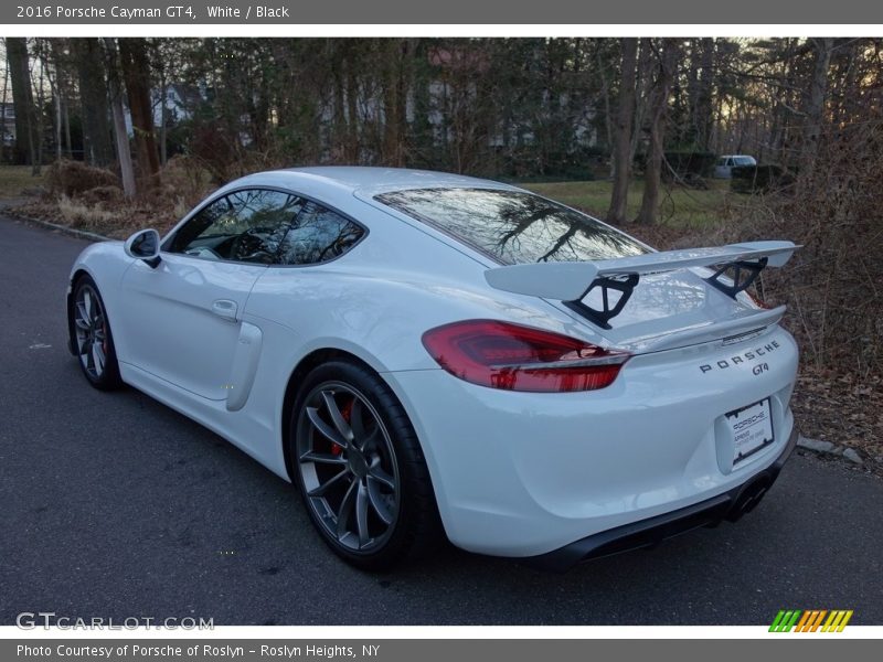 White / Black 2016 Porsche Cayman GT4