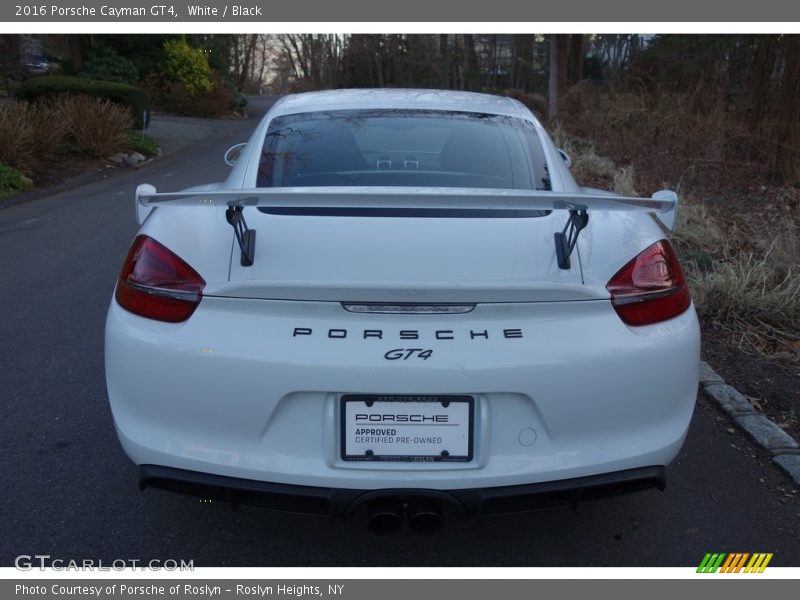 White / Black 2016 Porsche Cayman GT4