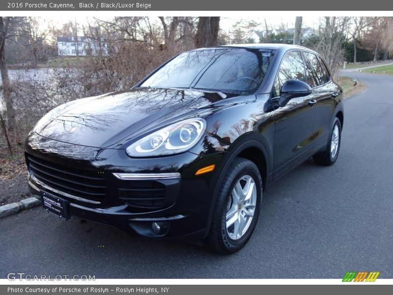 Black / Black/Luxor Beige 2016 Porsche Cayenne