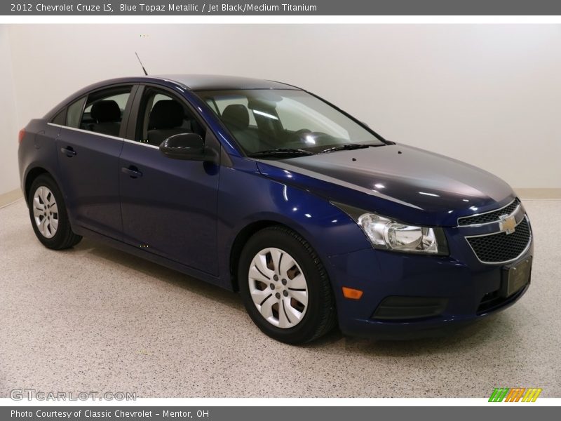 Blue Topaz Metallic / Jet Black/Medium Titanium 2012 Chevrolet Cruze LS