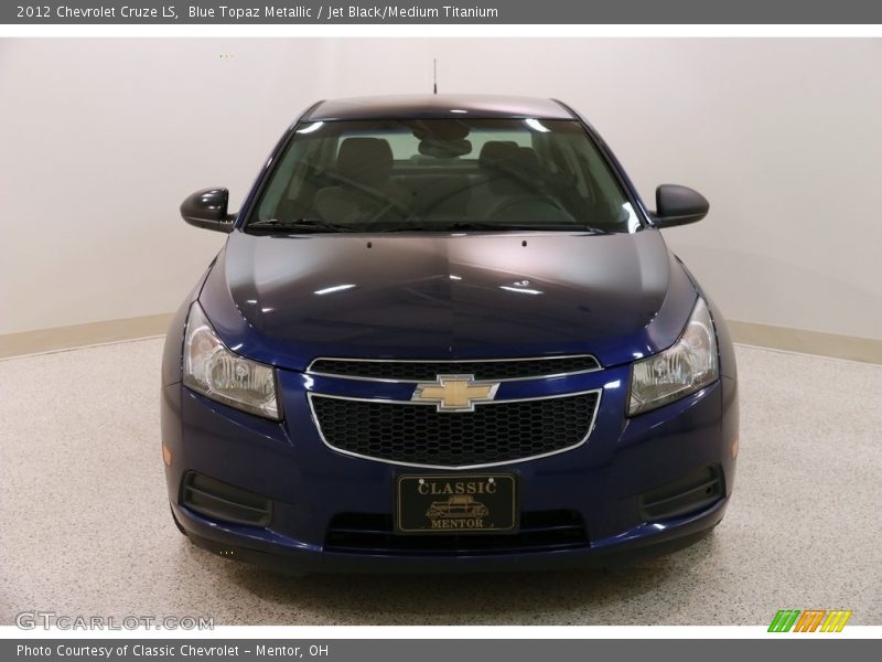 Blue Topaz Metallic / Jet Black/Medium Titanium 2012 Chevrolet Cruze LS