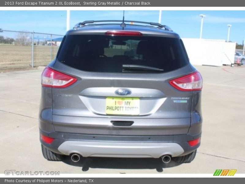 Sterling Gray Metallic / Charcoal Black 2013 Ford Escape Titanium 2.0L EcoBoost