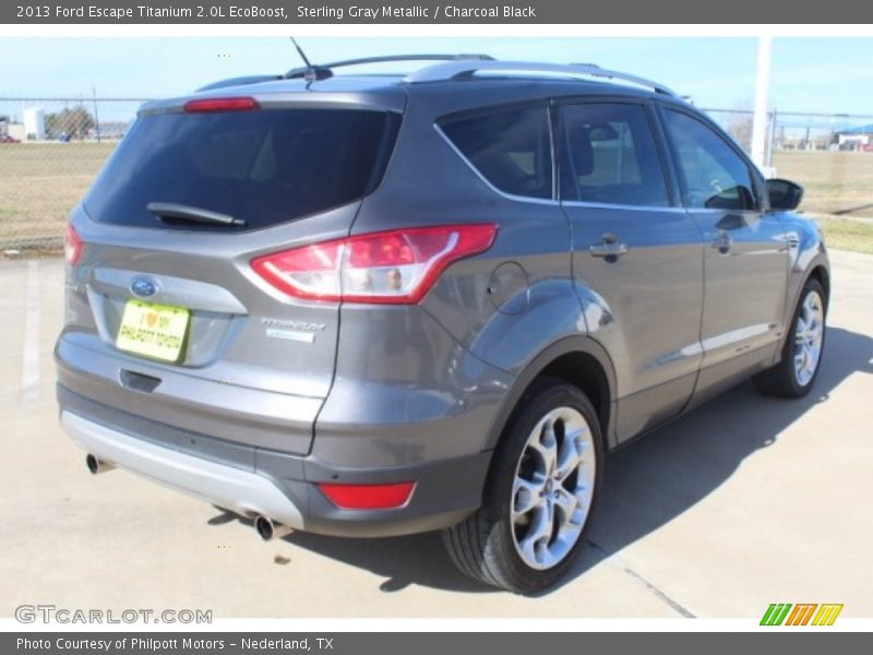 Sterling Gray Metallic / Charcoal Black 2013 Ford Escape Titanium 2.0L EcoBoost