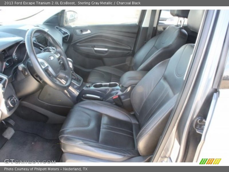 Sterling Gray Metallic / Charcoal Black 2013 Ford Escape Titanium 2.0L EcoBoost