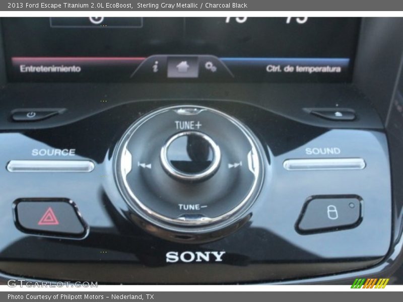Sterling Gray Metallic / Charcoal Black 2013 Ford Escape Titanium 2.0L EcoBoost