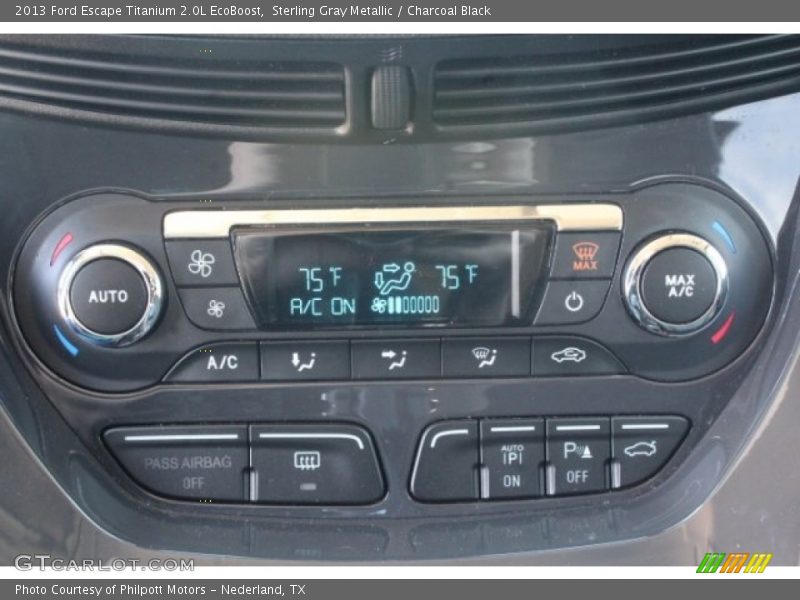 Sterling Gray Metallic / Charcoal Black 2013 Ford Escape Titanium 2.0L EcoBoost
