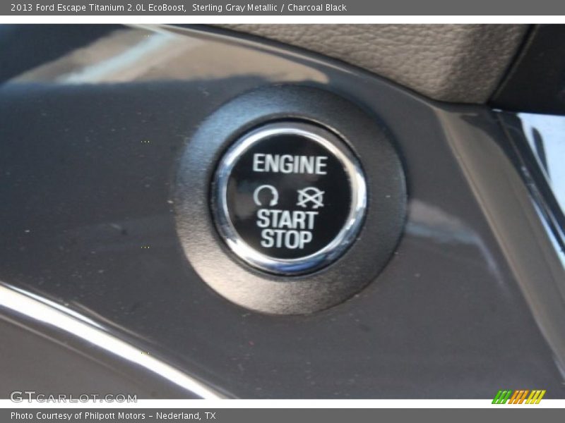 Sterling Gray Metallic / Charcoal Black 2013 Ford Escape Titanium 2.0L EcoBoost